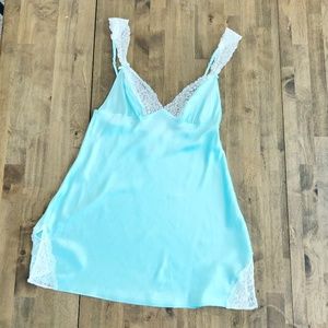 Light Blue Silk Slip || Victoria's Secret
